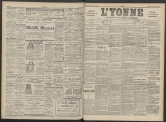 3 vues - L\'Yonne : journal du département, n° 285, lundi 10 décembre 1894 (ouvre la visionneuse)