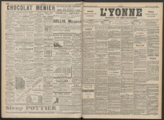 3 vues - L\'Yonne : journal du département, n° 286, mardi 11 décembre 1894 (ouvre la visionneuse)