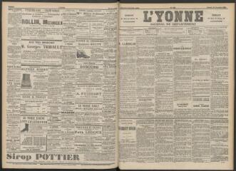 3 vues - L\'Yonne : journal du département, n° 290, samedi 15 décembre 1894 (ouvre la visionneuse)