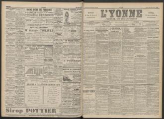 3 vues - L\'Yonne : journal du département, n° 294, jeudi 20 décembre 1894 (ouvre la visionneuse)