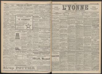 3 vues - L\'Yonne : journal du département, n° 301, samedi 29 décembre 1894 (ouvre la visionneuse)