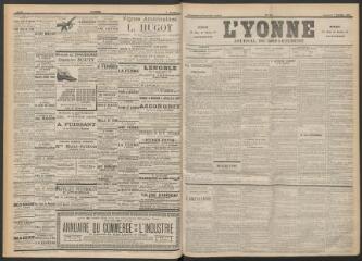 3 vues - L\'Yonne : journal du département, n° 33, vendredi 8 février 1895 (ouvre la visionneuse)