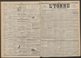3 vues - L\'Yonne : journal du département, n° 35, lundi 11 février 1895 (ouvre la visionneuse)
