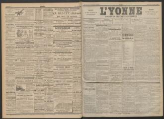 3 vues - L\'Yonne : journal du département, n° 44, jeudi 21 février 1895 (ouvre la visionneuse)