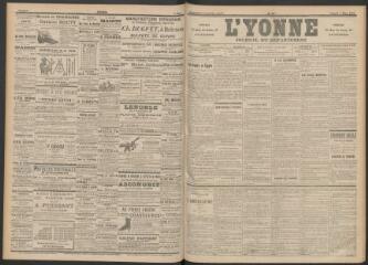 3 vues - L\'Yonne : journal du département, n° 51, samedi 2 mars 1895 (ouvre la visionneuse)