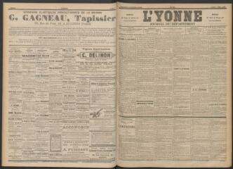 3 vues - L\'Yonne : journal du département, n° 52, lundi 4 mars 1895 (ouvre la visionneuse)