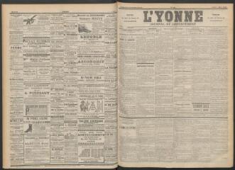 3 vues - L\'Yonne : journal du département, n° 55, jeudi 7 mars 1895 (ouvre la visionneuse)