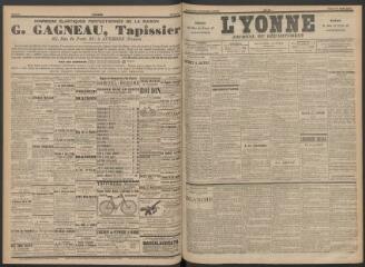 3 vues - L\'Yonne : journal du département, n° 88, mardi 16 avril 1895 (ouvre la visionneuse)