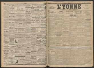 3 vues - L\'Yonne : journal du département, n° 107, mercredi 8 mai 1895 (ouvre la visionneuse)
