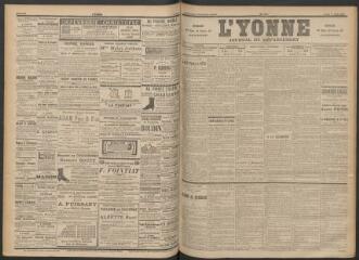 3 vues - L\'Yonne : journal du département, n° 130, jeudi 6 juin 1895 (ouvre la visionneuse)