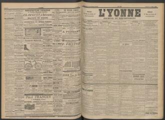 3 vues - L\'Yonne : journal du département, n° 156, samedi 6 juillet 1895 (ouvre la visionneuse)