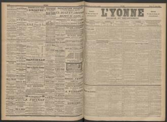 3 vues - L\'Yonne : journal du département, n° 192, mardi 20 août 1895 (ouvre la visionneuse)