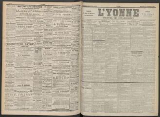 3 vues - L\'Yonne : journal du département, n° 223, mercredi 25 septembre 1895 (ouvre la visionneuse)