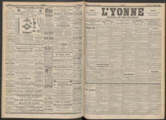 3 vues - L\'Yonne : journal du département, n° 241, mercredi 16 octobre 1895 (ouvre la visionneuse)