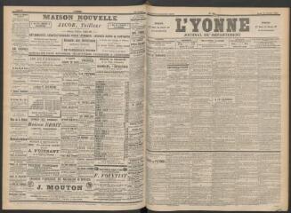 3 vues - L\'Yonne : journal du département, n° 251, lundi 28 octobre 1895 (ouvre la visionneuse)