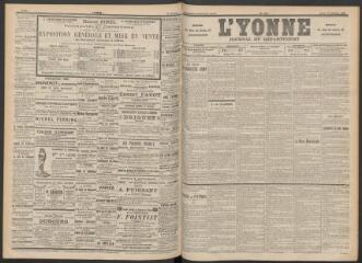 3 vues - L\'Yonne : journal du département, n° 252, mardi 29 octobre 1895 (ouvre la visionneuse)