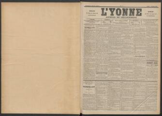 3 vues - L\'Yonne : journal du département, n° 1, 2 janvier 1896 (ouvre la visionneuse)