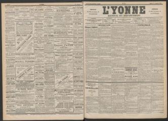 3 vues - L\'Yonne : journal du département, n° 11, 14 janvier 1896 (ouvre la visionneuse)