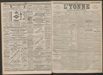 3 vues - L\'Yonne : journal du département, n° 12, 15 janvier 1896 (ouvre la visionneuse)