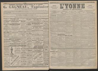 3 vues - L\'Yonne : journal du département, n° 16, 20 janvier 1896 (ouvre la visionneuse)