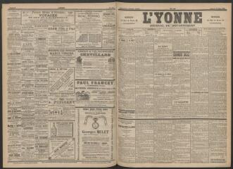 3 vues - L\'Yonne : journal du département, n° 136, 13 juin 1896 (ouvre la visionneuse)