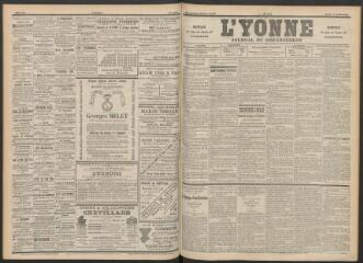 3 vues - L\'Yonne : journal du département, n° 163, 16 juillet 1896 (ouvre la visionneuse)