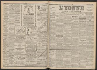 3 vues - L\'Yonne : journal du département, n° 164, 17 juillet 1896 (ouvre la visionneuse)