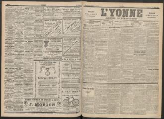 3 vues - L\'Yonne : journal du département, n° 170, 24 juillet 1896 (ouvre la visionneuse)