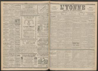 3 vues - L\'Yonne : journal du département, n° 208, 9 septembre 1896 (ouvre la visionneuse)