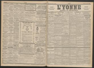 3 vues - L\'Yonne : journal du département, n° 275, 26 novembre 1896 (ouvre la visionneuse)