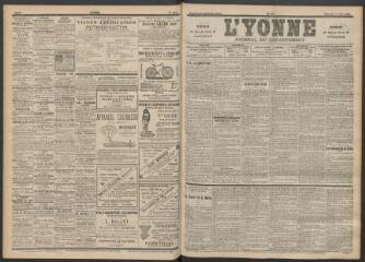 3 vues - L\'Yonne : journal du département, n° 73, mercredi 31 mars 1897 (ouvre la visionneuse)