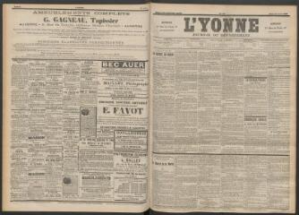 3 vues - L\'Yonne : journal du département, n° 89, mardi 20 avril 1897 (ouvre la visionneuse)