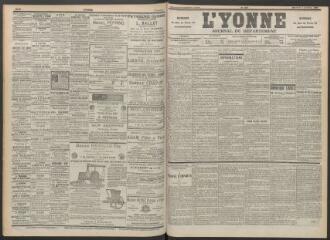 3 vues - L\'Yonne : journal du département, n° 230, mercredi 6 octobre 1897 (ouvre la visionneuse)
