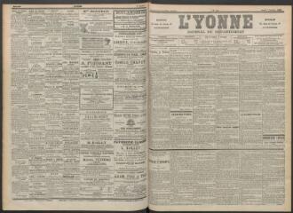 3 vues - L\'Yonne : journal du département, n° 231, jeudi 7 octobre 1897 (ouvre la visionneuse)