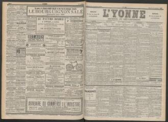 3 vues - L\'Yonne : journal du département, n° 248, mercredi 27 octobre 1897 (ouvre la visionneuse)