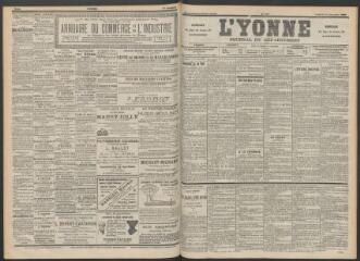 3 vues - L\'Yonne : journal du département, n° 267, vendredi 19 novembre 1897 (ouvre la visionneuse)
