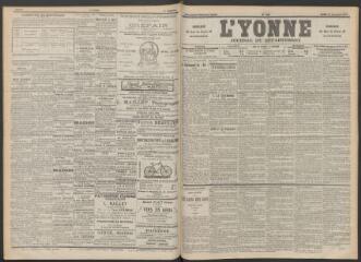3 vues - L\'Yonne : journal du département, n° 292, lundi 20 décembre 1897 (ouvre la visionneuse)