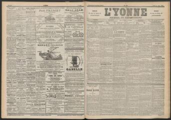3 vues - L\'Yonne : journal du département, n° 125, jeudi 2 juin 1898 (ouvre la visionneuse)