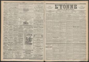 3 vues - L\'Yonne : journal du département, n° 131, jeudi 9 juin 1898 (ouvre la visionneuse)