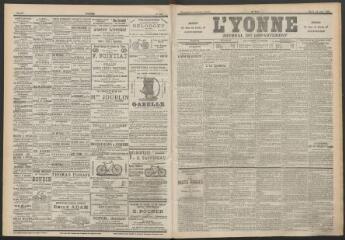 3 vues - L\'Yonne : journal du département, n° 135, mardi 14 juin 1898 (ouvre la visionneuse)