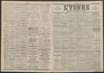 3 vues - L\'Yonne : journal du département, n° 141, mardi 21 juin 1898 (ouvre la visionneuse)