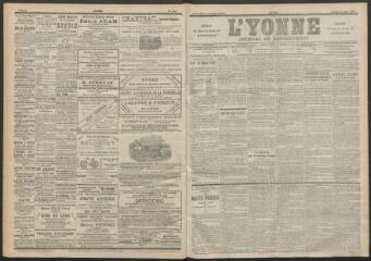 3 vues - L\'Yonne : journal du département, n° 145, samedi 25 juin 1898 (ouvre la visionneuse)