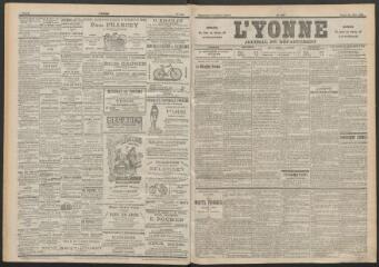 3 vues - L\'Yonne : journal du département, n° 146, lundi 27 juin 1898 (ouvre la visionneuse)
