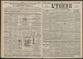3 vues - L\'Yonne : journal du département, n° 152, lundi 4 juillet 1898 (ouvre la visionneuse)