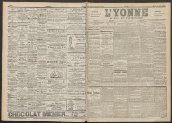 3 vues - L\'Yonne : journal du département, n° 186, mardi 16 août 1898 (ouvre la visionneuse)