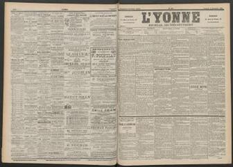 3 vues - L\'Yonne : journal du département, n° 207, vendredi 9 septembre 1898 (ouvre la visionneuse)