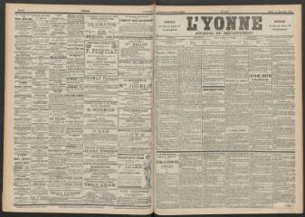 3 vues - L\'Yonne : journal du département, n° 210, mardi 13 septembre 1898 (ouvre la visionneuse)