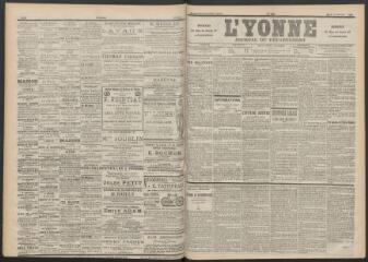 3 vues - L\'Yonne : journal du département, n° 228, mardi 4 octobre 1898 (ouvre la visionneuse)
