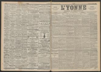 3 vues - L\'Yonne : journal du département, n° 249, vendredi 28 octobre 1898 (ouvre la visionneuse)