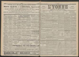 3 vues - L\'Yonne : journal du département, n° 251, lundi 31 octobre 1898 (ouvre la visionneuse)